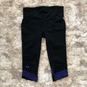 Under Armour Activewear Legging Workout Pants, Black, M